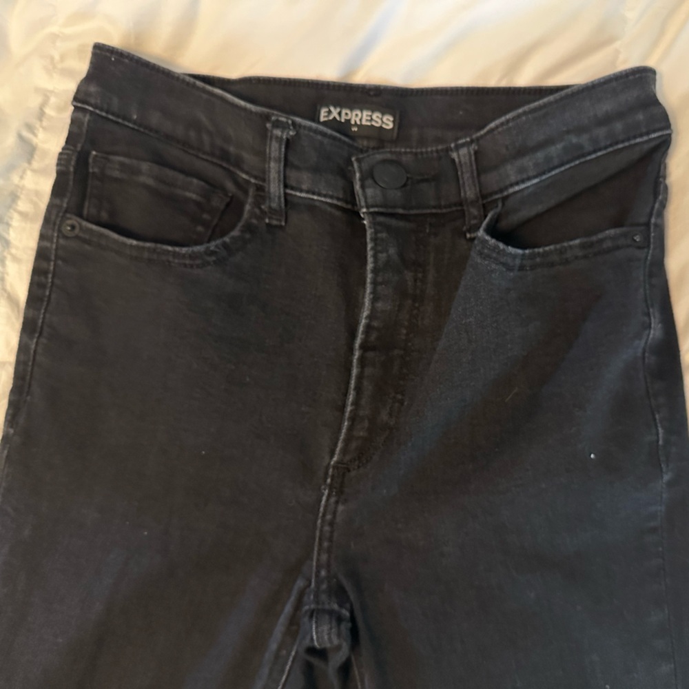 Express stretch plus denim perfect legging high-rise size 6